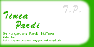 timea pardi business card